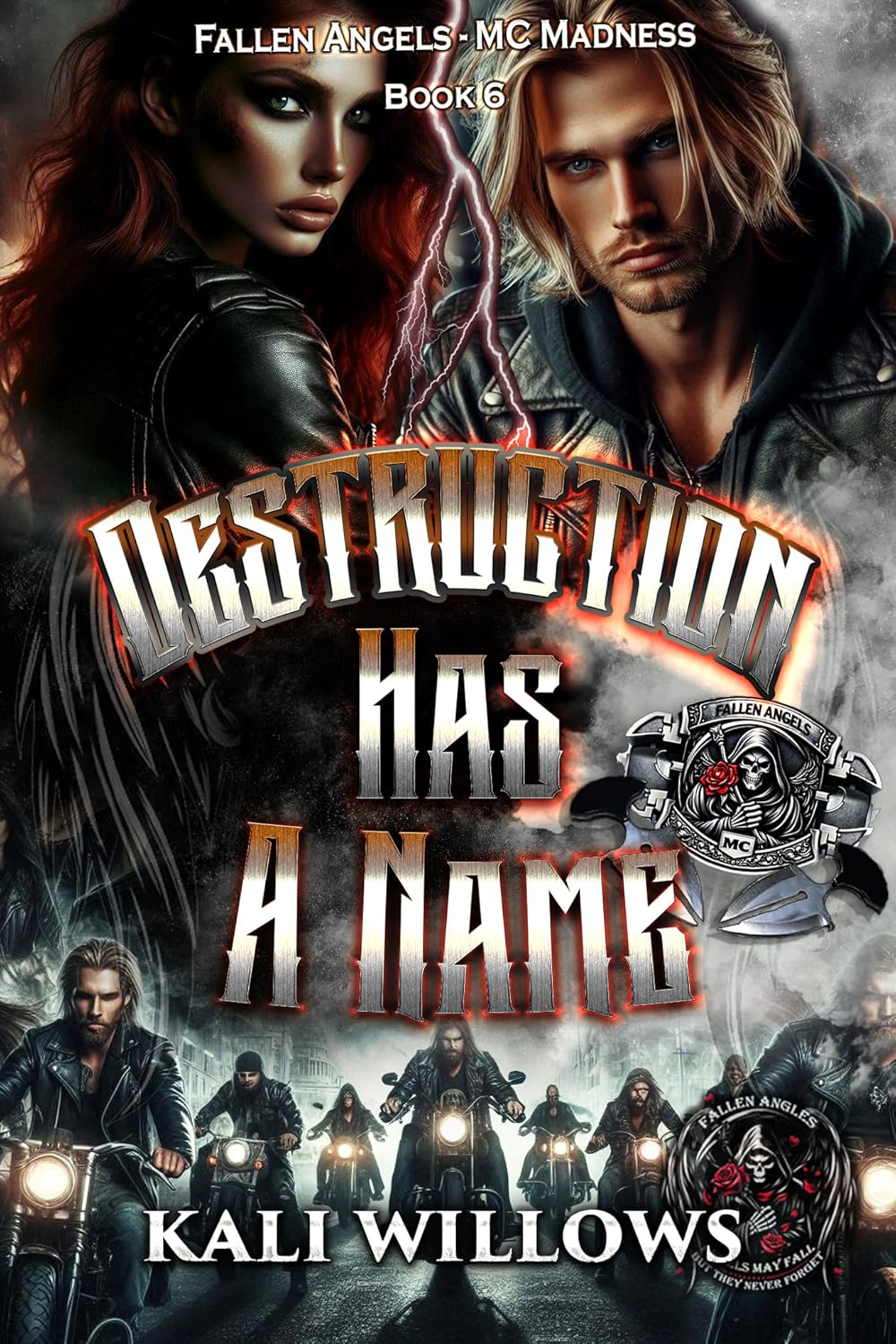 5 Star Book Review: Destruction Has A Name (Fallen Angels – MC Madness Book 6) by Kali Willows